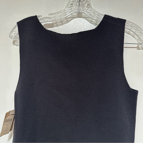 NWT Coldwater Creek fine knit sweater tank w embellished neckline. Size Mediumz - Picture 4 of 10
